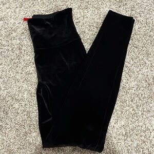 Spanx velvet leggings size M